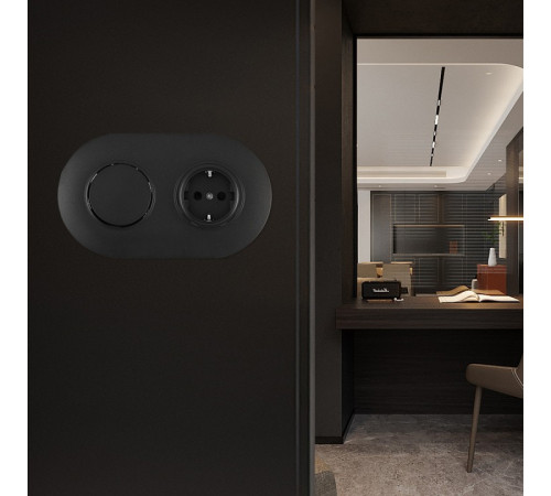 Блок с выключателями одноклавишными влагозащищенными Arte Milano SET08-2 SET08-2-40-1-30-1 black