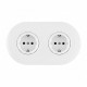 Розетка с заземлением и со шторкой Arte Milano SET08-2 SET08-2-40-1x2 white