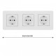 Розетка с заземлением и со шторкой Arte Milano SET16-3 SET16-3-40-1x3 white