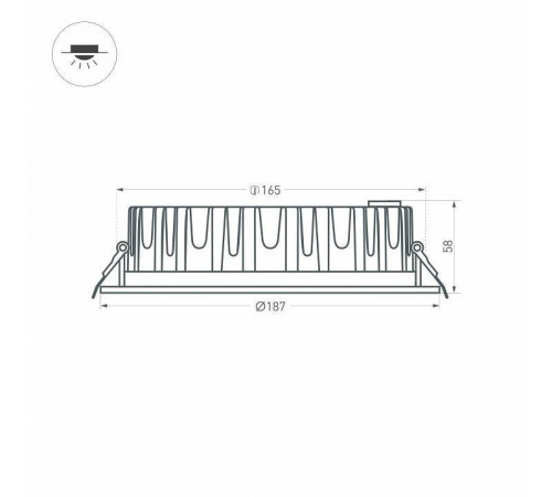 Встраиваемый светильник Arlight 021496