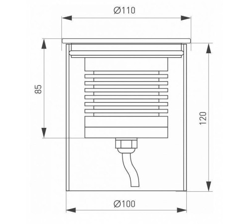Встраиваемый в дорогу светильник Arlight Ground 026450(1)