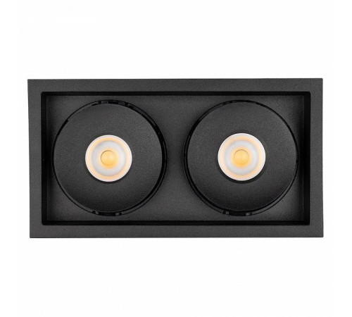 Встраиваемый светильник Arlight CL-SIMPLE-S148x80-2x9W Day4000 (BK, 45 deg) 026877