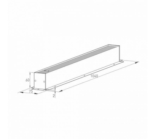 Трек магнитный встраиваемый Arlight MAG-45 026897