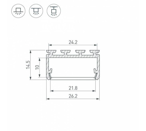 Профиль универсальный Arlight PLS-LOCK 027737