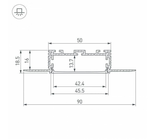 Профиль встраиваемый Arlight KLUS-POWER 028917
