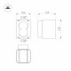Накладной светильник Arlight LGD-WALL 12 Вт 3000 К белый 029794