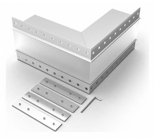 Соединитель угловой L-образный накладной Arlight S-LUX 030131