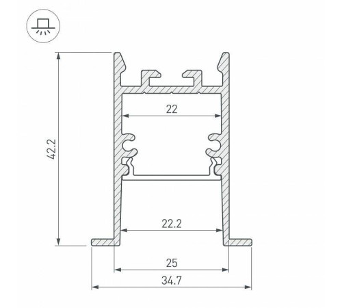 Профиль встраиваемый Arlight SL-COMFORT 031764