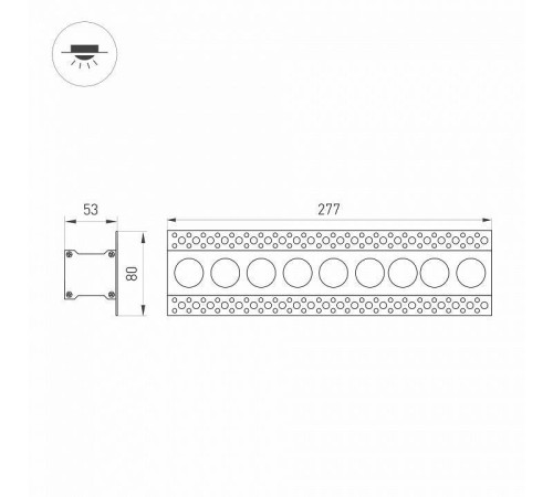 Встраиваемый светильник Arlight ORIENT 10 Вт 4000 К 031926