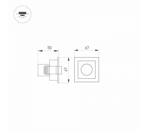 Встраиваемый светильник Arlight ORIENT 031927