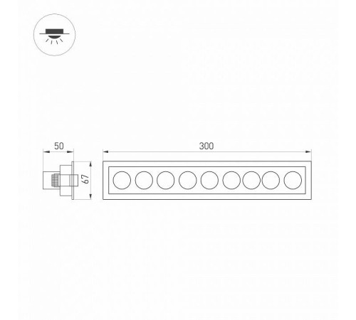 Встраиваемый светильник Arlight ORIENT 031931