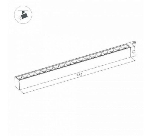 Встраиваемый светильник Arlight MAG-45 12 Вт 3000 К 032649