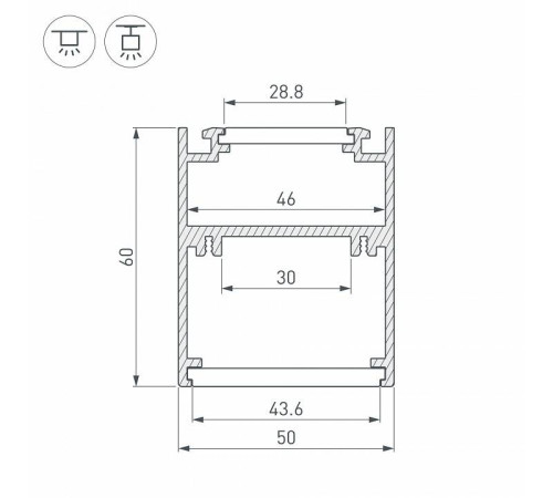 Профиль универсальный Arlight SL-ARC 032696