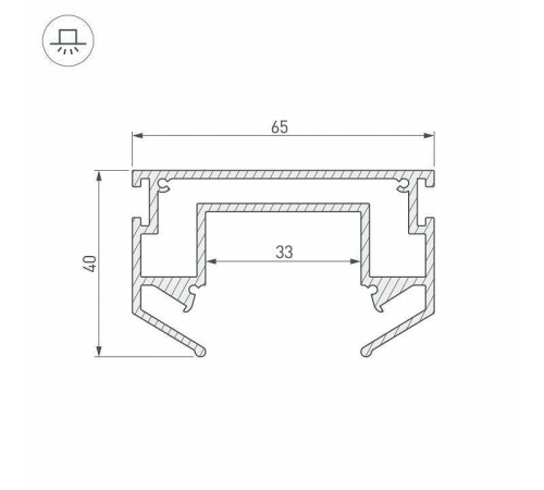 Профиль-держатель Arlight LGD-STRETCH-4TR 033090