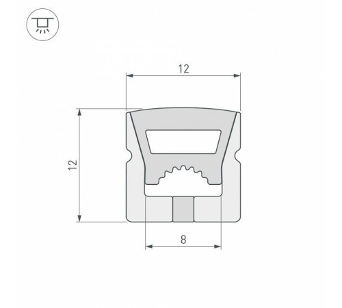 Короб накладной гибкий Arlight WPH 041091