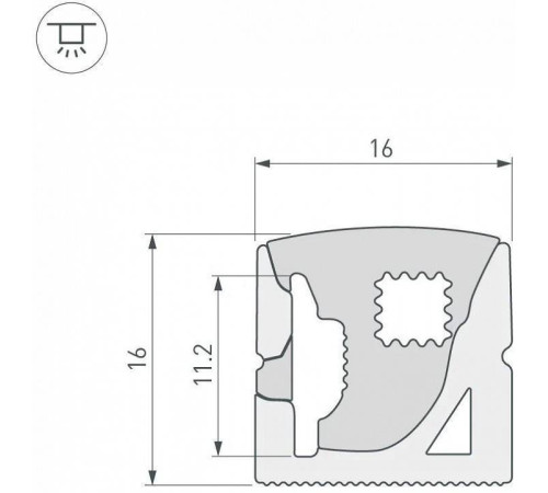 Профиль накладной гибкий Arlight 041093(1)