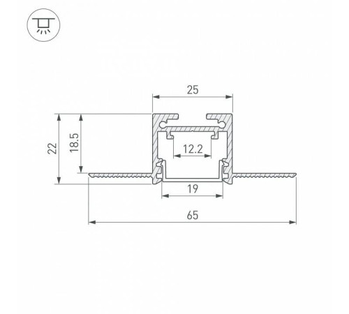 Профиль встраиваемый Arlight SL-LINIA 043118