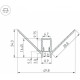 Профиль встраиваемый угловой внешний Arlight ARH-DECORE 043162