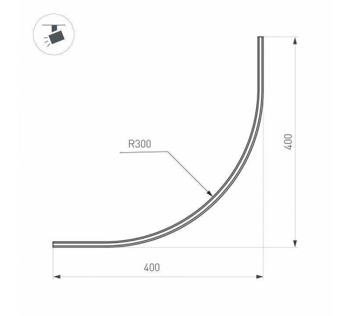 Трек накладной Arlight MAG-MICROCOSM 043247