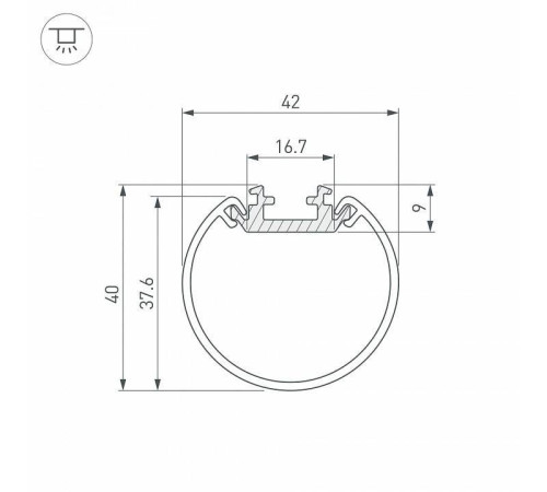 Профиль подвесной Arlight SL-ROUND 044517