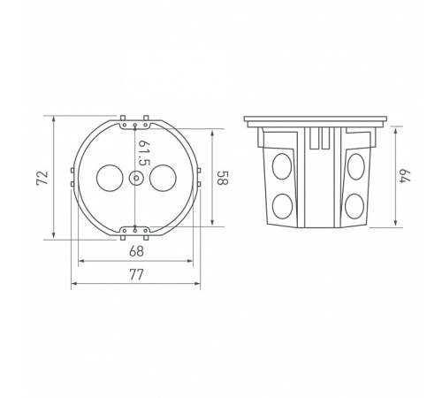 Подрозетник Arlight RMB 044895