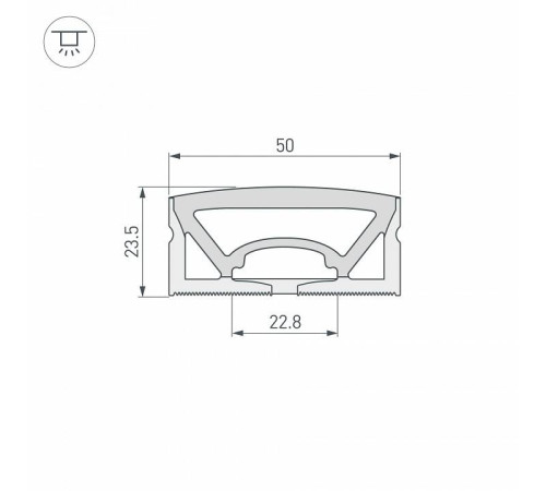 Профиль накладной гибкий Arlight WPH-FLEX 050136