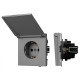 Розетка влагозащищенная с заземлением с крышкой, без рамки Arlight SCT-TENDO 054092