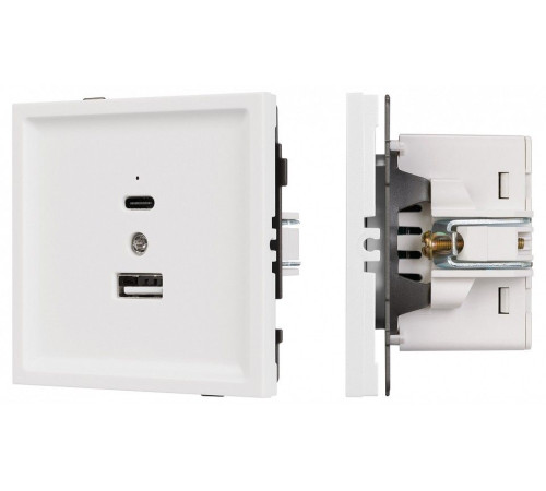 Розетка 2хUSB type A и C без рамки Arlight SCT-TENDO 054094