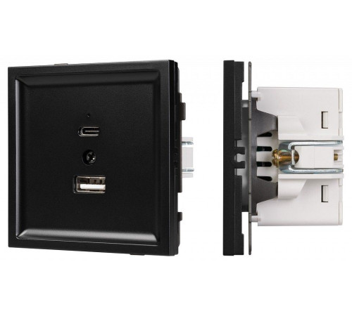 Розетка 2хUSB type A и C без рамки Arlight SCT-TENDO 054095