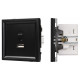 Розетка 2хUSB type A и C без рамки Arlight SCT-TENDO 054095