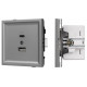 Розетка 2хUSB type A и C без рамки Arlight SCT-TENDO 054096