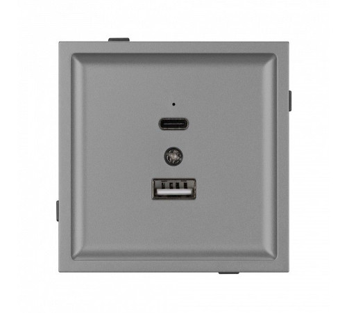 Розетка 2хUSB type A и C без рамки Arlight SCT-TENDO 054096