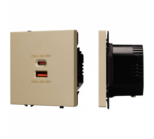 Розетка 2хUSB type A и C без рамки Arlight SCT 054318