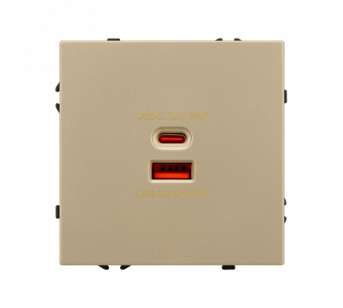 Розетка 2хUSB type A и C без рамки Arlight SCT 054318