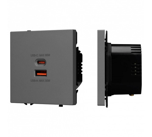 Розетка 2хUSB type A и C без рамки Arlight SCT 054319