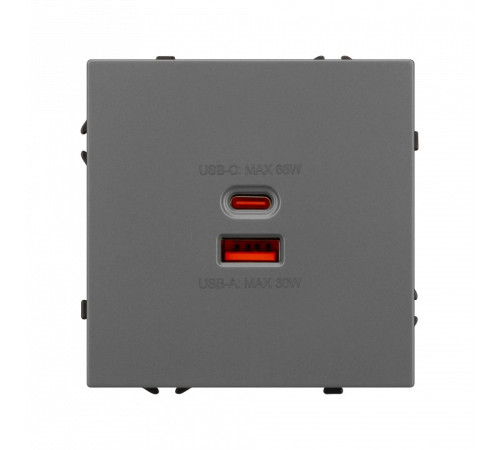 Розетка 2хUSB type A и C без рамки Arlight SCT 054319