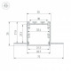 Профиль встраиваемый Arlight LINIA32 056262