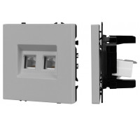 Розетка двойная Ethernet RJ-45 без рамки Arlight SCT-NOBE 059451