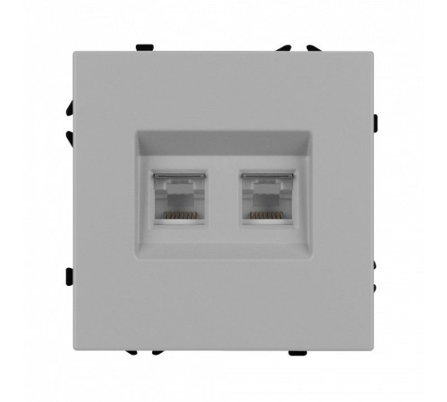 Розетка двойная Ethernet RJ-45 без рамки Arlight SCT-NOBE 059451