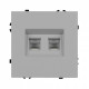 Розетка двойная Ethernet RJ-45 без рамки Arlight SCT-NOBE 059451