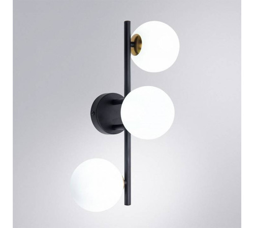 Бра Arte Lamp Gemini A2243PL-3BK