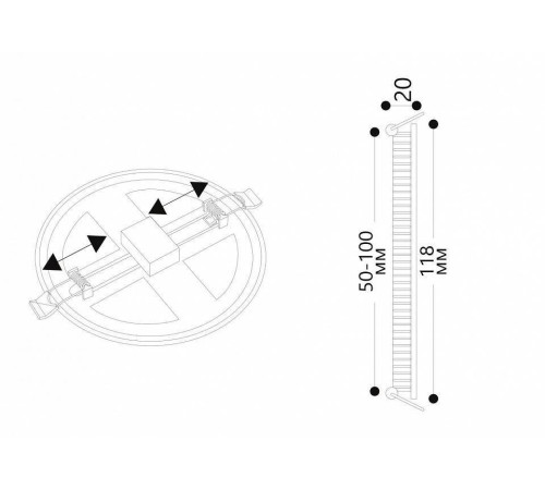 Встраиваемый светильник Arte Lamp Mesura A7973PL-1WH