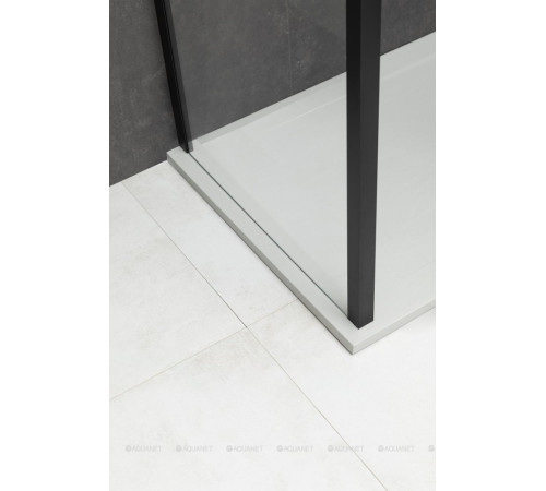 Боковая панель Allen Brau Priority 900 мм стекло Optiwhite черный брашированный алюминий 3.31045.BBA