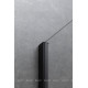 Боковая панель Allen Brau Priority 900 мм стекло Optiwhite черный брашированный алюминий 3.31045.BBA