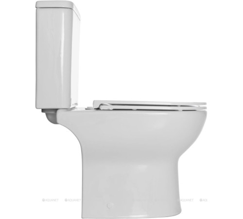 Чаша напольного унитаза Aquanet Ray-C с сиденьем Soft Close Slim Rimless 00326011