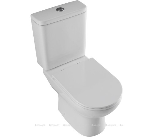 Чаша напольного унитаза Aquanet Ray-C с сиденьем Soft Close Slim Rimless 00326011