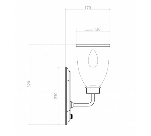 Бра Covali WL-30378
