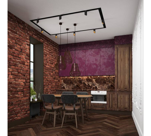Профиль-держатель встраиваемый Denkirs Flod DK5850-BK