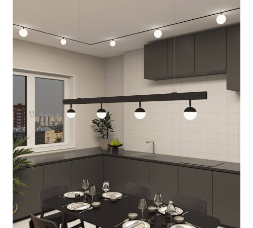 Светильник на штанге Denkirs SMART MOON DK8055-BK