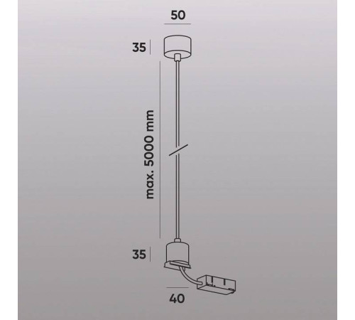 Токопровод концевой Denkirs SMART Base TR2124-BK
